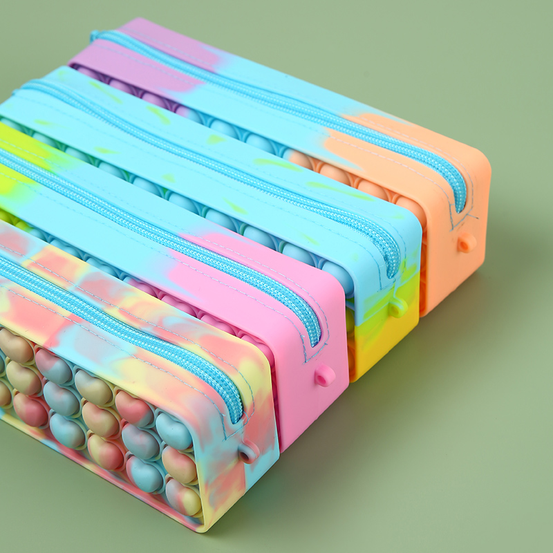 Silicone stationery pencil case