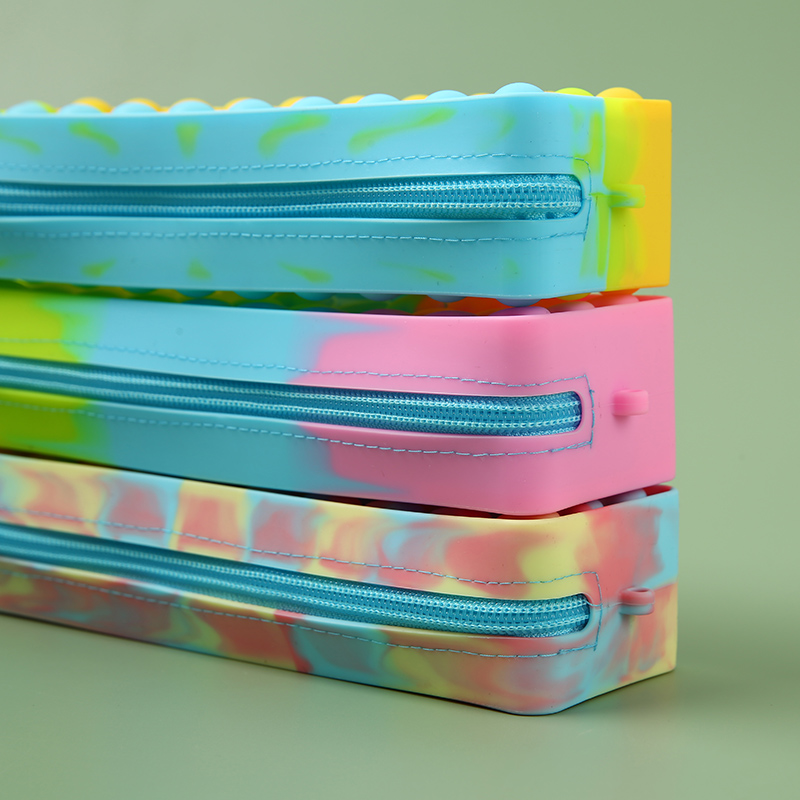 Silicone stationery pencil case