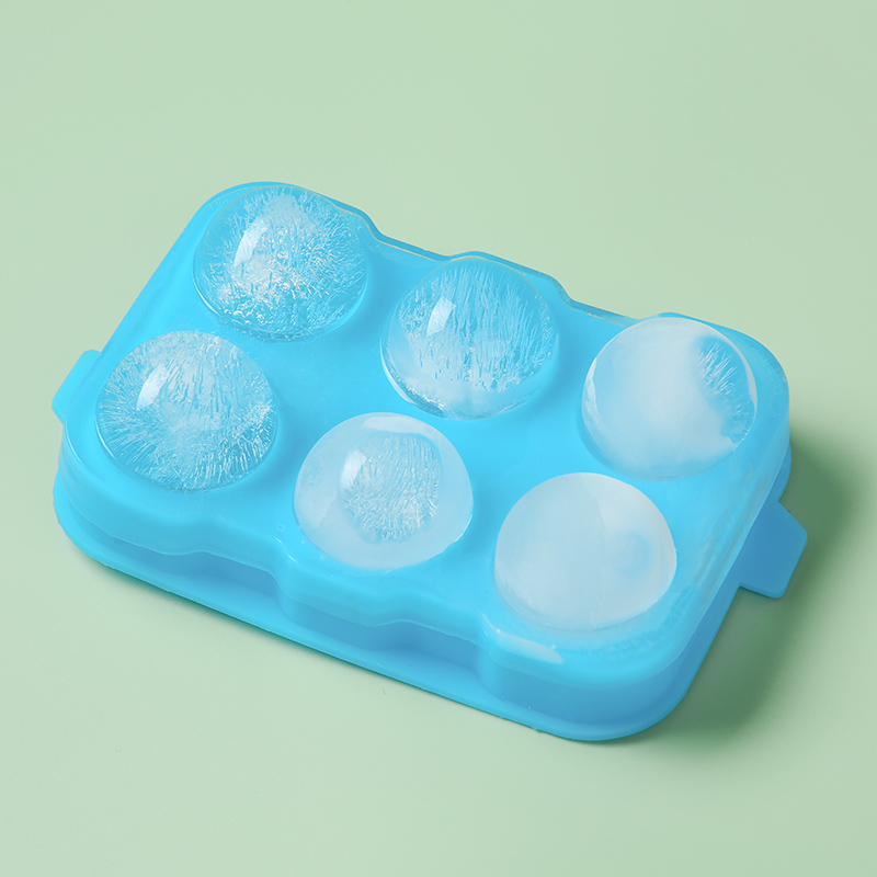 Silicone ball ice tray