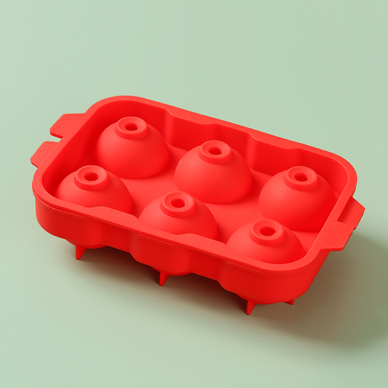 Silicone ball ice tray