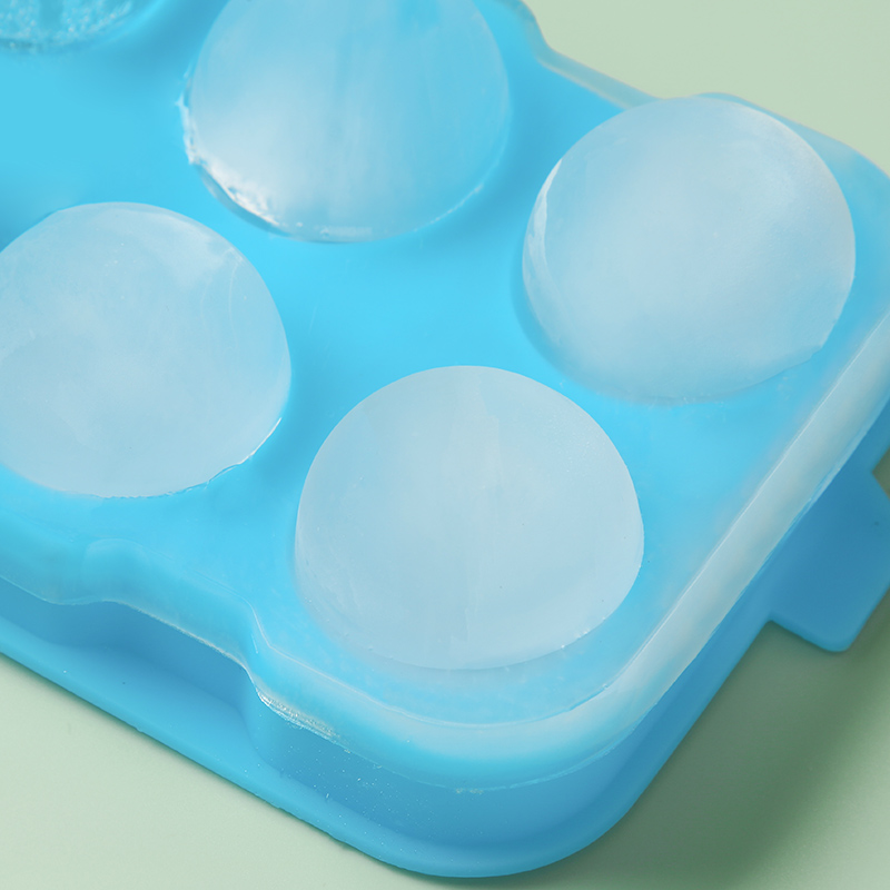 Silicone ball ice tray