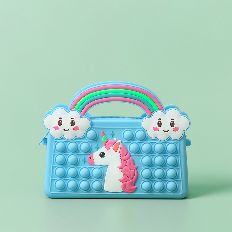 Satchel unicorn silicone unicorn