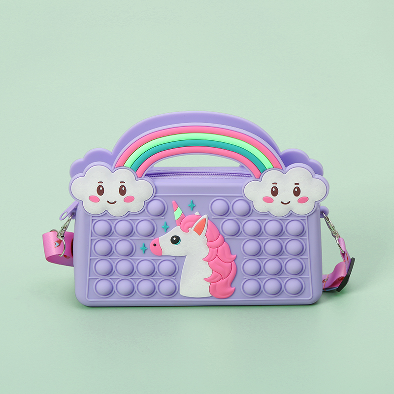 Satchel unicorn silicone unicorn