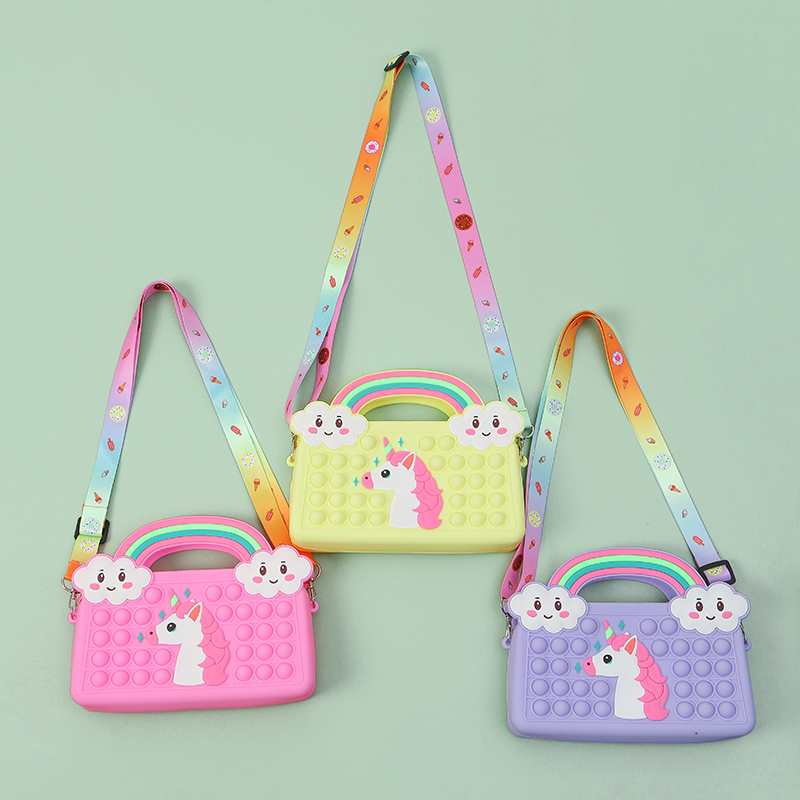 Satchel unicorn silicone unicorn